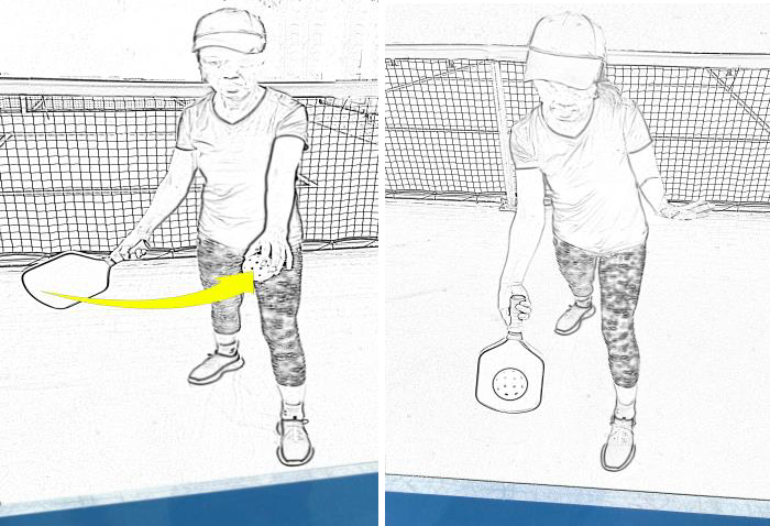 Figure 4 – Legal Volley Serve